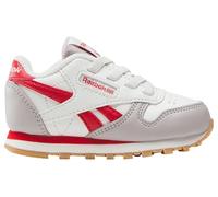Reebok Unisex Children's Classic Leather Trainers, Hazygrey Chalk Vectorred, 7/7.5 UK Child