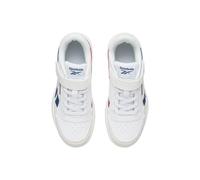 Reebok Unisex Children's Court Advance Elastic Lace & Top Strap Trainers, White Retrored Twilight Blue, 9.5 UK Child