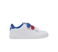 Reebok Unisex Children's Court Clean Hook & Loop Straps Trainers, White Vectorred Vector Blue, 9.5 UK