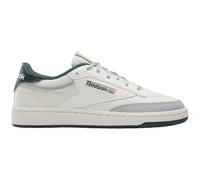 Reebok Unisex Children's Low Leather Trainers, Chalk Grey 1 Frost Green, 5 UK