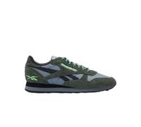 Reebok Unisex Classic Leather Trainers, Dark Fog/Black/GRIT Green, 40.5 EU, Dark Fog Black Grit Green, 8.5 UK