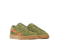 Reebok Unisex Club C Grounds UK Trainers, Deeppolive/Pump Orange/Gum, 35 EU, Deepolive Pump Orange Gum, 3 UK