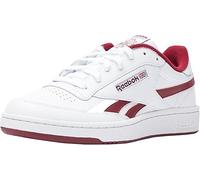 Reebok Unisex Club C Revenge Sneaker, White Classic Burgundy, 3.5 UK