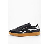 Reebok Men's Club C Revenge Vintage Sneaker, Black/White/Gum, 7.5 UK