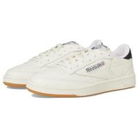 Reebok Unisex Club C Vintage Tennis Sneakers, Casual White Mens Shoes, Size 7 to 15, Chalk/Black/Gum, 10 UK