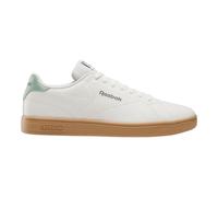 Reebok Unisex Court Clean Sneaker, Chalk/Chalk/HYBRIDGREEN, 8 UK