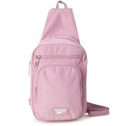 Reebok Unisex Crossbody Sling Bags - Compact Convertible Strap Cross Body Bag Travel Sling Bag - Gym & Travel Essential, Cosmos Infused Lilac, One Size