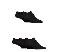 Reebok Unisex 'Foundation' Trainer Socks - Mens & Ladies, Plain, Cotton, Low, Short, 5 Pair Multipack UK Size Range 2.5-12.5 Black 6.5-8 UK
