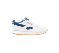 Reebok Unisex Kids Classic Leather Gymnastics Shoe, Ftwwht Uniblu Ftwwht, 4.5 UK