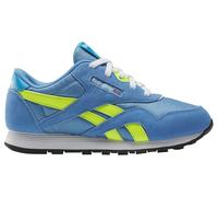 Reebok Unisex Kid's Cl Nylon Sneaker, Essential Blue Solar Acid Yellow Alblu, 9.5 UK Child