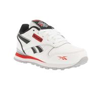 Reebok Classic Leather Step N Flash Sneaker, FTWWHT/PUGRY3/VECRED, 11.5 UK Child