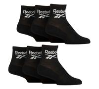Reebok Unisex Low Cut Breathable Ankle Sport Socks - 8-10 UK - Black