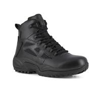 Reebok Unisex Rapid Response Rb Safety Toe 6" Stealth Boot with Side Zipper Rb8678 Hiking Shoe, Black, 8.5 UK