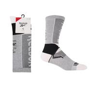 Reebok Unisex 'Technical' Crew Socks - Mens & Ladies, Recycled, Compression, Arch support, Cushioned, Breathable, Fitness & Sports, Plain with Logo, 1 Pair Pack UK Size Range 2.5-10 White 4.5-6 UK