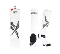 Reebok Unisex 'Technical' Running Socks - Mens and Ladies, Recycled, Long Length, Compression, Arch Supports, Seamless Toes, Cushioned, 1 Pair Size Range of UK 2.5-10 White 6.5-8
