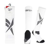 Reebok Unisex 'Technical' Running Socks - Mens and Ladies, Recycled, Long Length, Compression, Arch Supports, Seamless Toes, Cushioned, 1 Pair Size Range of UK 2.5-10 White 8.5-10