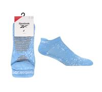 Reebok Unisex 'Technical' Yoga Socks - Mens and Ladies, Soft Cotton, Low Cut Trainer, Socks, Arch Support, Seamless Toe, Cushioned, with Grips, 1 Pair Size Range of UK 2.5-10 Blue 8.5-10