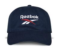 Reebok Unisex's Casual Relaxed Logo Cap with Adjustable Strap for Men and Women (One Size Fits Most) Baseball, Navy