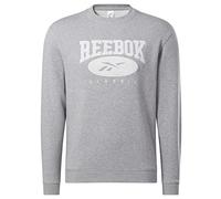Reebok Unisex's Classics Archive Essentials Crew Sweatshirt, Medium Heather Grey, M
