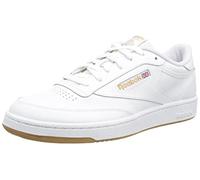 Reebok Unisex's Club C 85 Gymnastics Shoes, FTWR White/True Beige/Reebok Lee 3, 7.5 UK