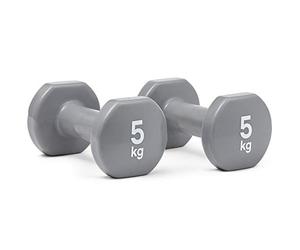 Reebok Unisex's Dumbbells, Grey, 5 kg