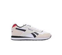 Reebok Unisex's Glide Sneaker, White/Vector RED/Washed Black, 36.5