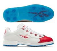Reebok Unisex's QUESTION Golf Sneaker, White/Vector RED, 42.5