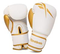Reebok Unisex's Retail Boxing Gloves, White/Gold, 14oz