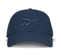 Reebok Unisex's Vector Classic Ballcap with Adjustable Snapback for Men and Women (One Size Fits Most) Baseball Cap, Batik Blue