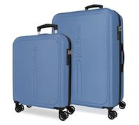 Reebok Valley Luggage Set Blue 55/65 cm Rigid ABS 93 L 5.65 kg Hand Luggage