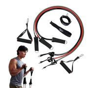 Reebok Vector Total Body Resistance Kit, Resistance Bands Set with Handles, Door Anchor and Ankle Strap, Strength Training Equipment for Stretching and Full Body Workout, Suitable for Home and Travel