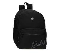 Reebok Violet Casual Backpack Black 28x36x14cm Polyester by Joumma Bags