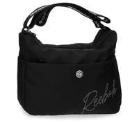Reebok Violet Shoulder Bag, One Size, Black/White, One Size, Shoulder Bag