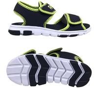 Reebok Wave Glider III Sandals, Vector Navy/Acid Yellow/FTWR White, 9.5 UK Child