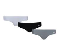 Reebok Women 3Pk Suki Briefs Blk/Wht/Gry 10 (S)