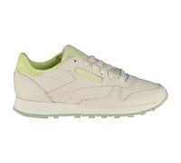 Reebok Women Classic Leather Sneaker, Chalk/Chalk/Citrus Glow, 3