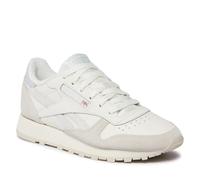 Reebok Women's Classic Leather Sneaker, Chalk Vintage Chalk S23 R Feel Good Blue F23 R, 3.5 UK