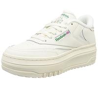 Reebok Women Club C Extra Sneaker, Chalk/Chalk/Glen Green, 7