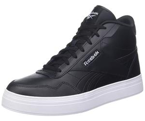 Reebok Women Court Advance Bold High Sneaker, Core Black/FTWR White/Core Black, 6