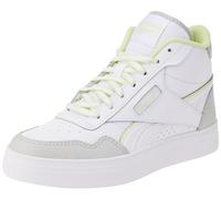 Reebok Women Court Advance Bold High Sneaker, FTWR White/Steely Fog F23/Citrus Glow, 8