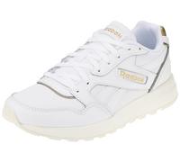 Reebok Women GL1000 Sneaker, White/Chalk/Gold Met., 3