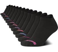 Reebok Women's Athletic Socks - Performance Low Cut Socks (12 Pack), Midnight Black, 3.5-9 UK