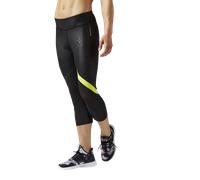 Reebok Womens Cardio Capri Size: Large, Colour: Black