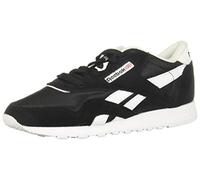 Reebok Women's Cl Nylon Low-Top Sneakers, Black/Black/White, 4.5 UK