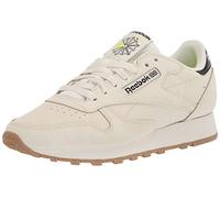 Reebok Unisex-Adult Classic Leather Sneaker, alabaster/soft ecru/core black, 9
