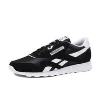 Reebok Women's Classic Nylon Sneaker, Black/White, 10
