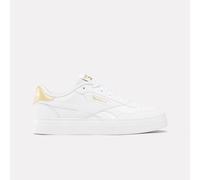 Reebok Womens Classics Court Advance Clip Trainers in White gold Leather - Size UK 5.5