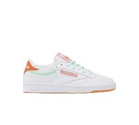 Reebok Women's Club C 85 Trainers, FTWRWHITE/RUSTORANGE/INVERTEDAQUA, 38.5 EU
