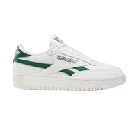 Reebok Women's Club C Double Revenge Trainers, Chalk Chalk Dark Green, 40 EU