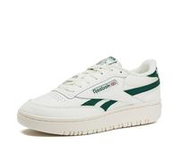 Reebok Women's Club C Double Revenge Sneaker, Chalk/Chalk/Dark Green, 6.5 UK